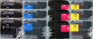 3 Sets 12 Tintenpatronen  fuer  LC223/225/227 V3 - Chips