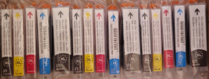 15 Kompatible Patronen: 3 Sets fuer PGi-570/CLi-571 mit CHIP