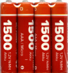 McPower 4x  Micro (AAA) Akkus 1500 mAH NiMH 1,2 V